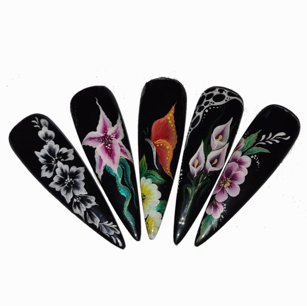 One Stroke Nail Art Level 1 Aces & Dolls