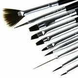 Nail Art Brushes - Student 10 pk