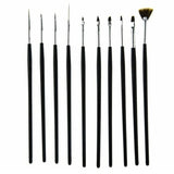 Nail Art Brushes - Student 10 pk