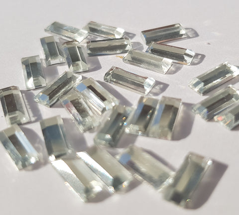 Rectangle glass crystals