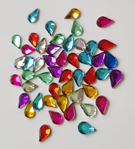 Teardrop Rhinestones - Multicolour