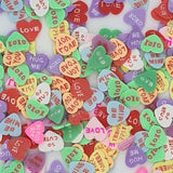 Love Heart Sweetie Fimo Slices